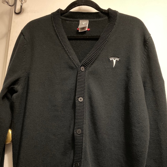Tesla knitted cardigan size M men’s - Picture 1 of 6